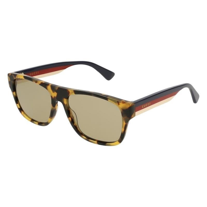 Gucci Gg0341s 006 Square Shape Carey Rojo Ambar Original