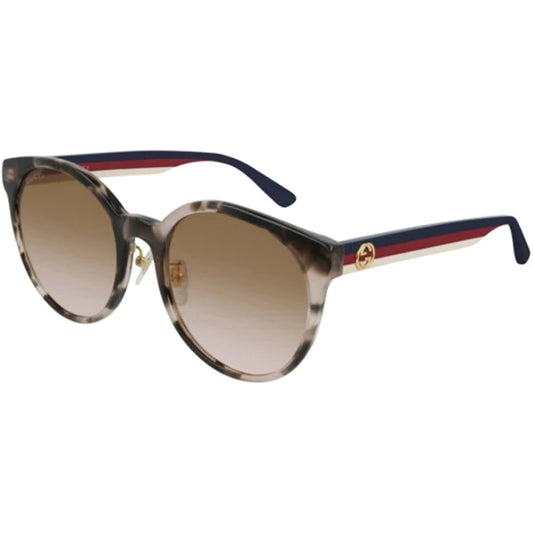 GG0416SK 004 ROUND ACETATO CAREY AZUL CAFÉ DEGRADADO