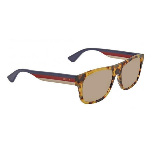 Gucci Gg0341s 006 Square Shape Carey Rojo Ambar Original