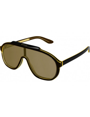 Gucci GG1038S 003 New Aviator Ambar Cafe