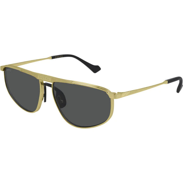 GG0841S 001 AVIATOR SQUARE NEGRO DORADO ORIGINAL