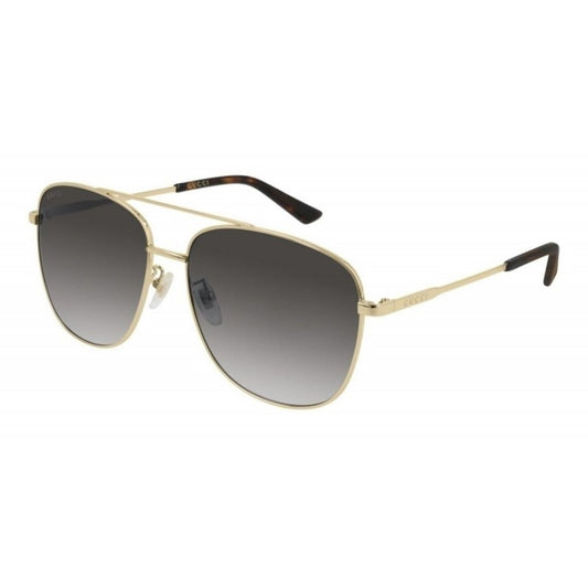 Gucci Gg0410sk 003 Aviator Gris Degradado Dorado Original