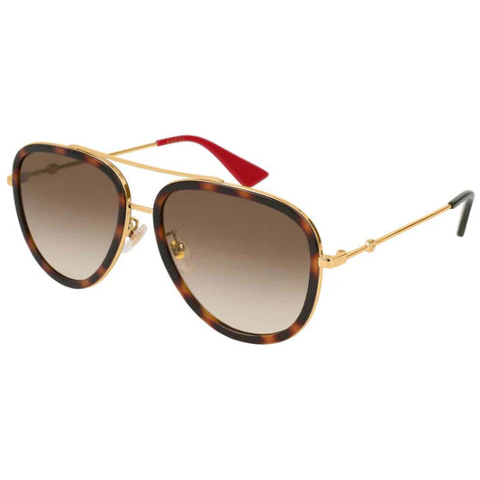 GG0062S 012 AVIATOR CAFÉ DEGRADADO ORIGINAL ROJO