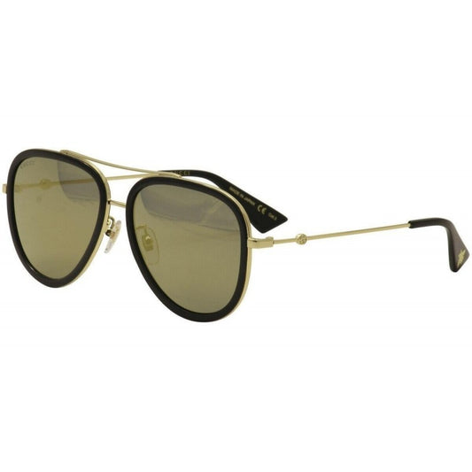 Gucci Gg0062s 001 Aviador Dorado Espejo Negro Original Gota